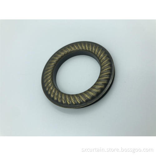 High Quality Antique Brass Heliciform Pattern Curtain Eyelet